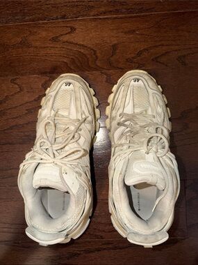 Balenciaga Chunky Track Sneakers in Cream/Beige